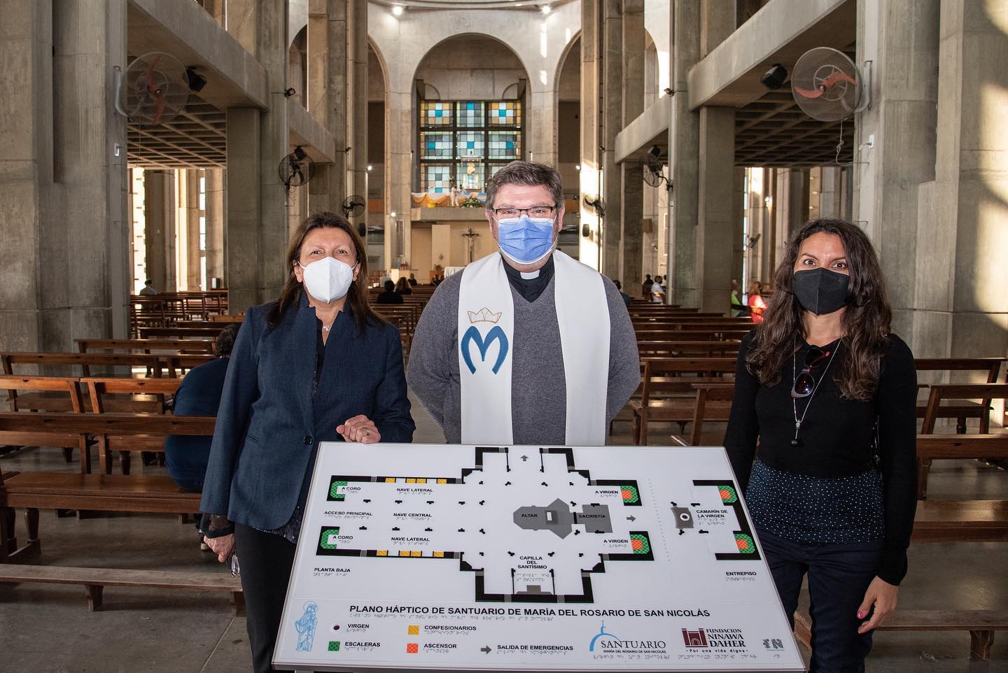 Plano Háptico en el Santuario de San Nicolás