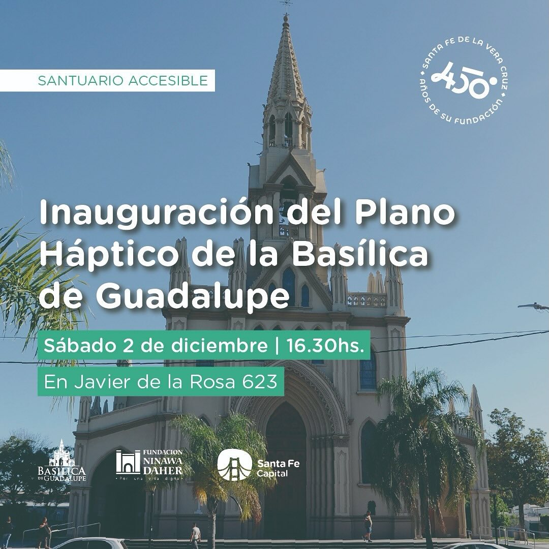Inauguración del plano háptico de la Basílica de Guadalupe