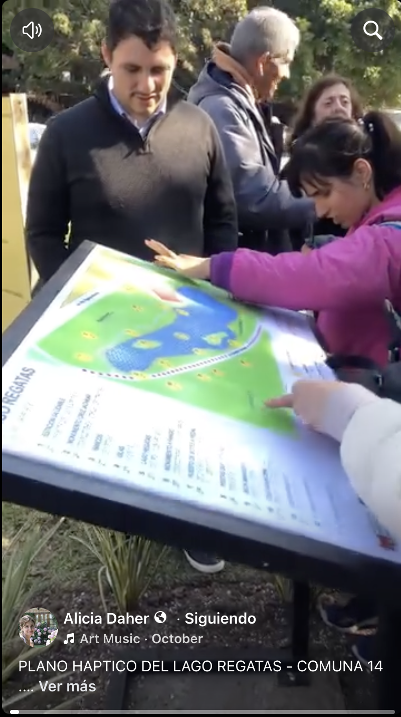 Plano Háptico en el Lago Regatas