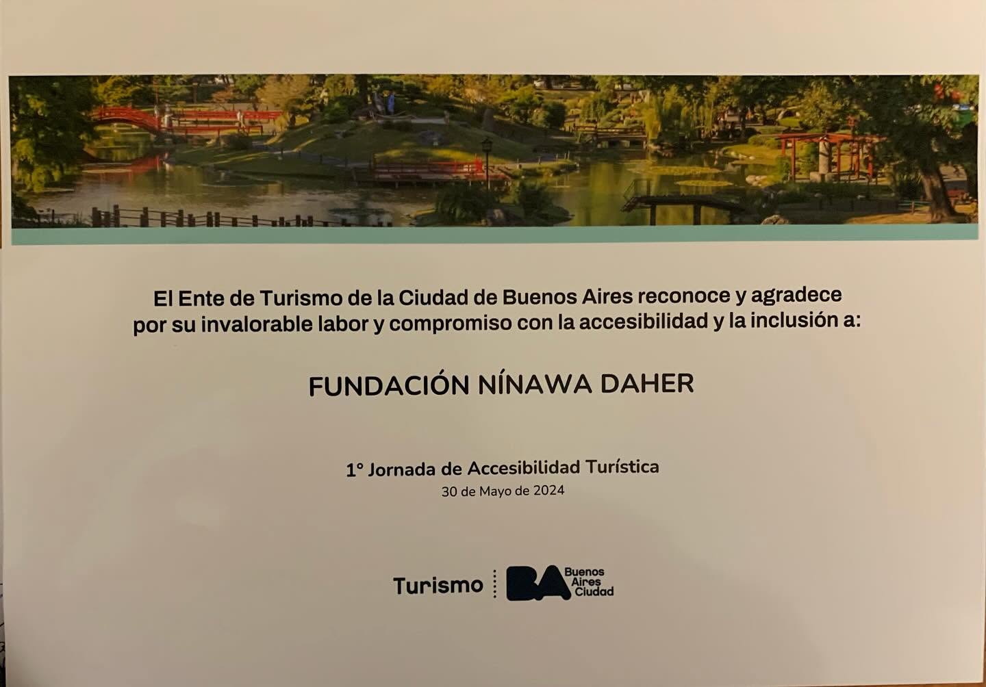 Reconocimiento del Ente de Turismo